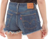 Levi's Shorts 501 dunkelblau mit leichten Rissen Gr. W24 Hessen - Wiesbaden Vorschau