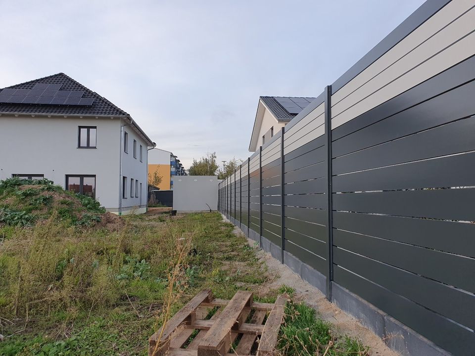 Alu Sichtschutzzaun Aluminium Zaun Alu Zaune Palisadenzaun in Peine