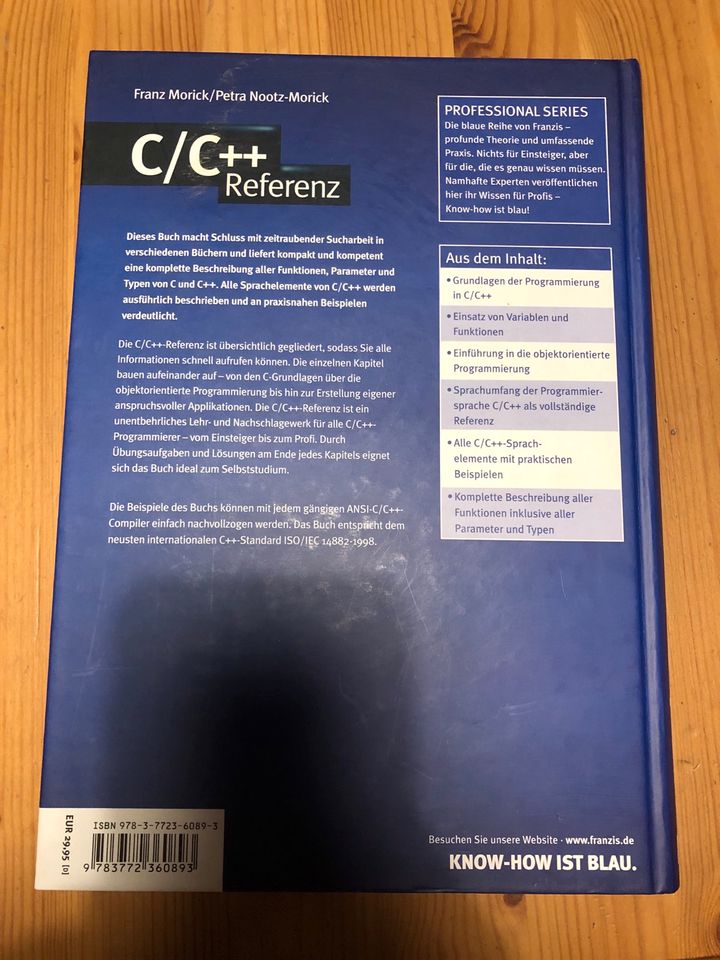C/C++ Referenz, Morick,Programmierung,Programmierer,IT Fachbuch in Essen