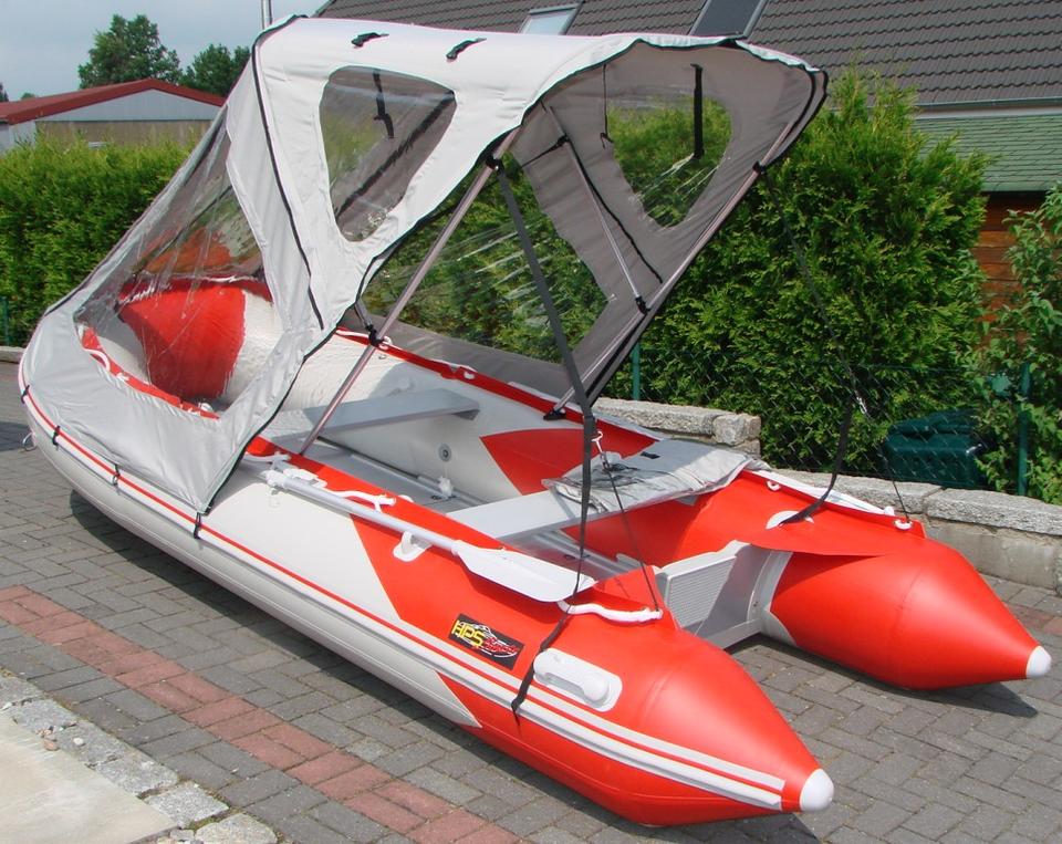 Schlauchbootzelt für Schlauchboote 3,60m/3,70m Grau 2 Wahl in Elmenhorst Kr Stormarn