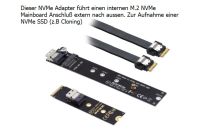 ➤CABLECC NGFF M-KEY ADAPTER NVMe M.2 INTERN -> EXTERN Kiel - Suchsdorf Vorschau