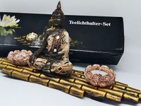 Buddha Zen Garten Teelicht-Halter Set Meditation 4-teilig München - Allach-Untermenzing Vorschau