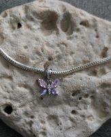 Charm 925S Schmetterling rosa lila kompatibel mit Pandora Armband Hannover - Vahrenwald-List Vorschau