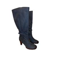 CAPRICE Stiefel Grau Leder mit Stulpe und Schleife Gr. 5 ( 38 ) Rheinland-Pfalz - Niederfischbach Vorschau