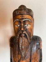 chinesische Statue Figur 1 meter hoch Holzschnitzerei Niedersachsen - Ostrhauderfehn Vorschau