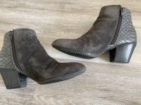 Lederstiefeletten Venturini Gr. 37 siber grau Stiefelette Kroko Altona - Hamburg Lurup Vorschau