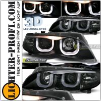 3D Angel Eyes Scheinwerfer schwarz für BMW E46 3er Limo Touring Hessen - Calden Vorschau