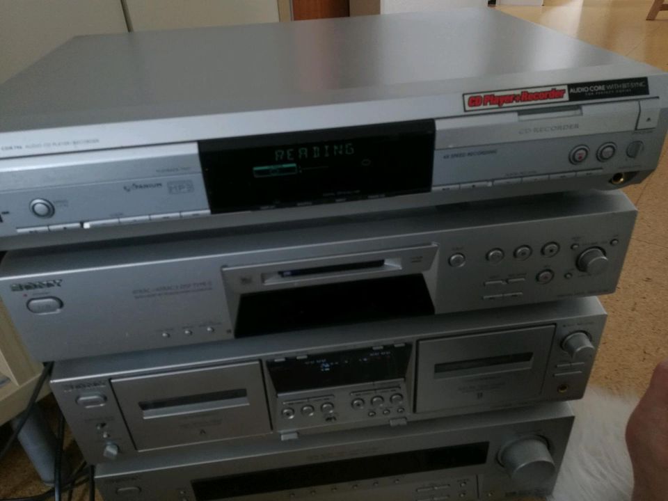 Sony Stereoanlage‼️4 Teile mit Fernbedienungen und Lautsprecher in Leonberg