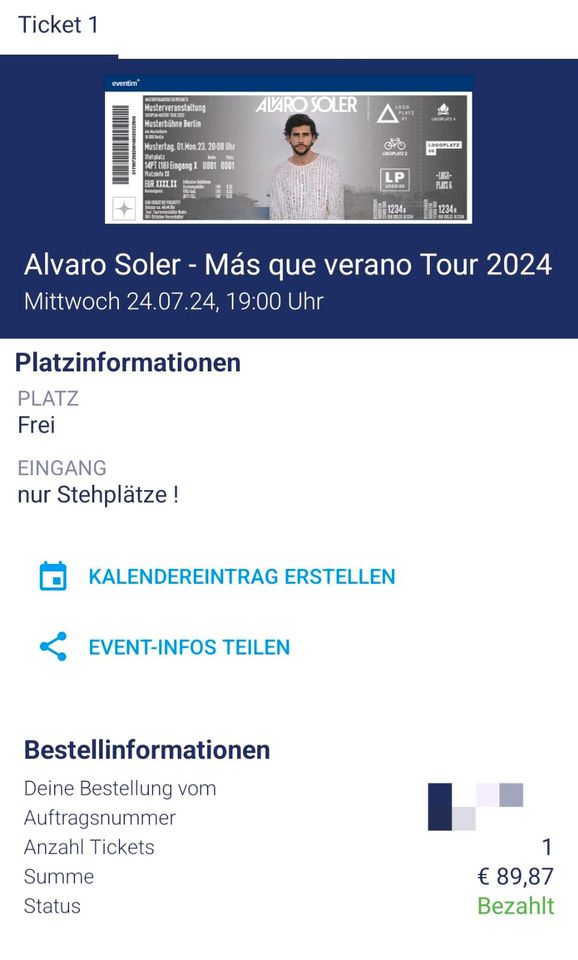 Konzert Alvaro Soler in Wiesbaden am 24.07.2024 in Darmstadt