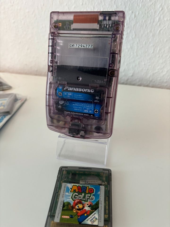 Nintendo Gameboy Color Lila Transparent + Mario Golf in Köln