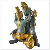 Buddha Shakti Yab-Yum Tantra Tantraismus Messing betongrau 25cm Baden-Württemberg - Heilbronn Vorschau