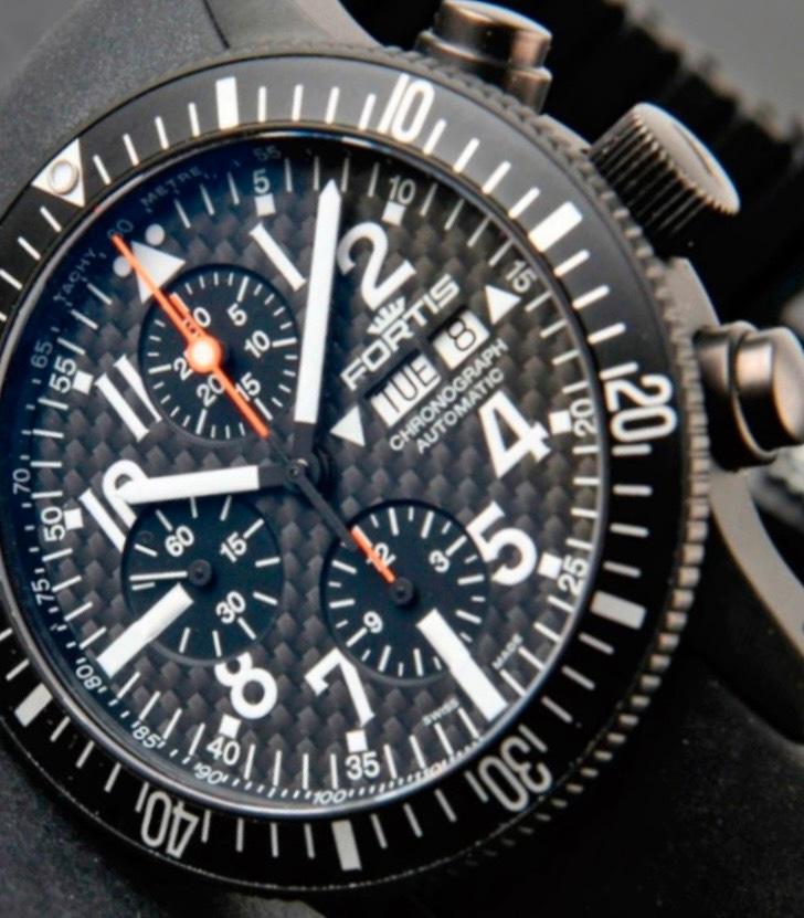 FORTIS B42 628.28.71 K - BLACK Titan Chronograph Carbon Chrono in Nürnberg (Mittelfr)