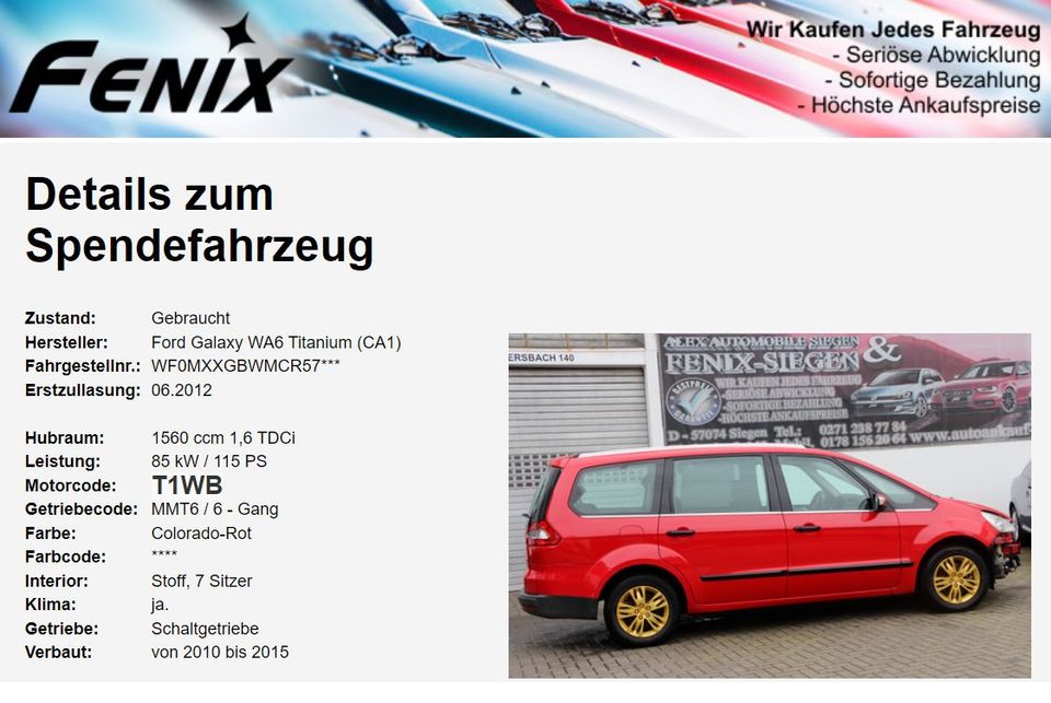 Heckklappe Kofferraum Klappe Rot Ford Galaxy WA6 II CA1 in  Nordrhein-Westfalen - Siegen | Ersatz- & Reparaturteile | eBay  Kleinanzeigen ist jetzt Kleinanzeigen