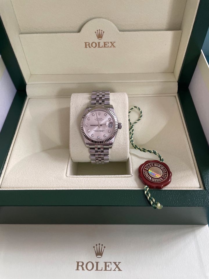 Rolex lady datejust 31 mm diamond Diamant oyster perpetual in München