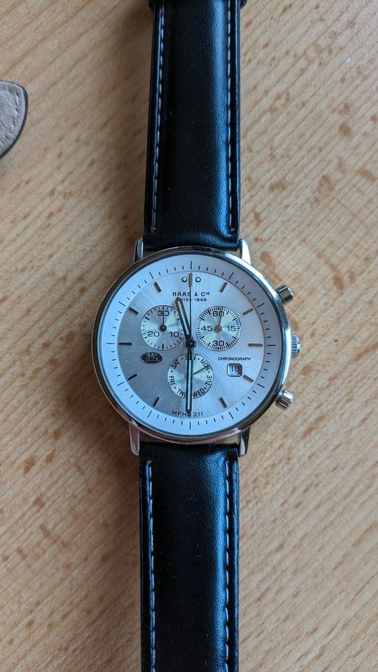 Haas u. Cie Chronograph Herrenuhr Armbanduhr in Bernburg (Saale)