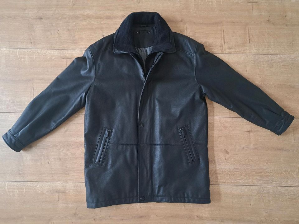 Lederjacke Nappaleder, Farbe schwarz, Größe 50 in Marl