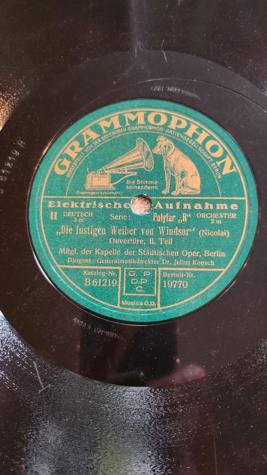 Die lustigen Weiber von Windsor, grammophon Schellack Platte in Leipzig