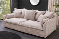 Großes 3-Sitzer Sofa HEAVEN 200cm champagner beige Bouclé Federkern Hussensofa Riess-Ambiente Kreis Pinneberg - Halstenbek Vorschau