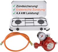 Gaskocher Campingkocher 2-fl. inkl. Schlauch & Haushaltsregler Dortmund - Brackel Vorschau