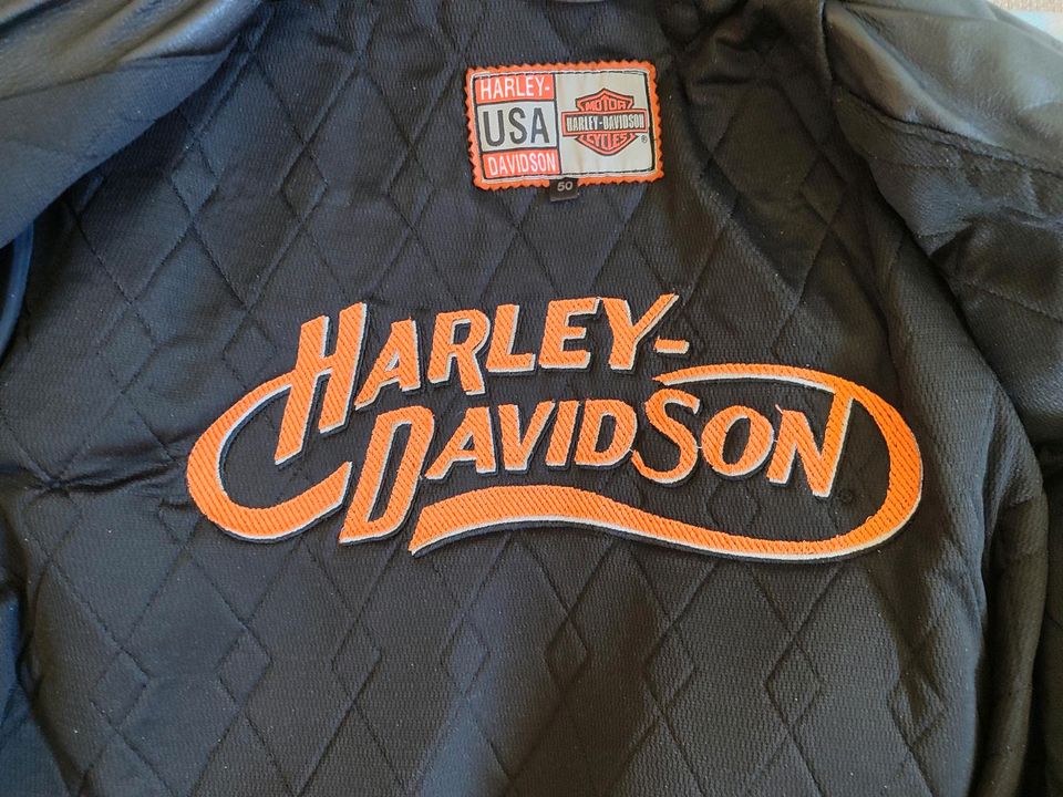 Harley Davidson USA Motorrad Lederjacke in Hohenfelde bei Kiel