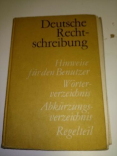 Schulbuch "Deutsche Rechtschreibung" aus DDR-Zeit 1968 in Radeburg