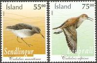 Island 1078-1079** Tiere Vögel Meerstrandläufer Alpenstrandläufer Nordrhein-Westfalen - Kamen Vorschau