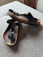 Birkenstock Gizeh Sandalen Zehenschuhe schwarz Lack Gr.38 Rheinland-Pfalz - Contwig Vorschau
