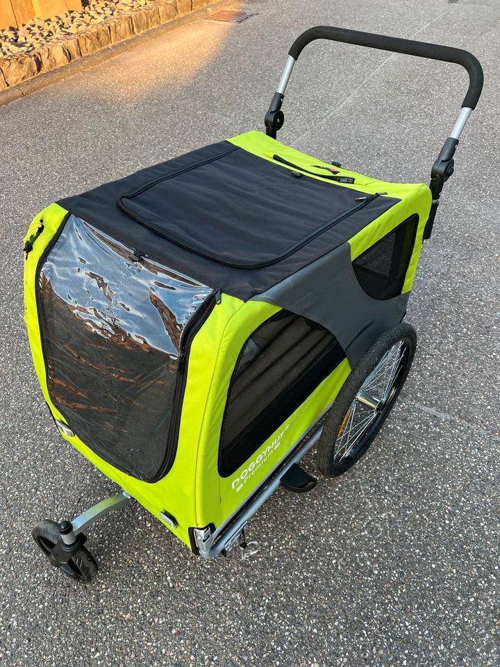 DOGGYHUT Premium 2 in 1 Hundefahrradanhänger / Buggy in Flein