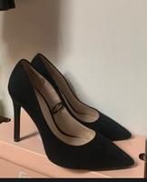 Pumps Schwarz Samtoptik ca 7cm Rheinland-Pfalz - Ochtendung Vorschau
