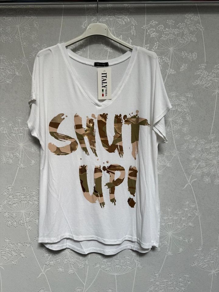 Damen shut up t Shirt Baumwolle m l xl in Groß-Gerau