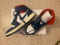 Nike Air Jordon MID 38,5 blau rot weiß Niedersachsen - Nottensdorf Vorschau