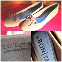 Neuwertige Bonita Ballerina Slipper Schuhe Damen Nubukleder Gr.37 Bayern - Straubing Vorschau