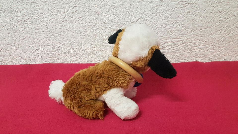 Plüschspielzeug Hund mit Halsband-Versand möglich in Trittau