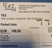 Yes Eintrittskarten 12.5.24 Berlin Hamburg-Nord - Hamburg Winterhude Vorschau
