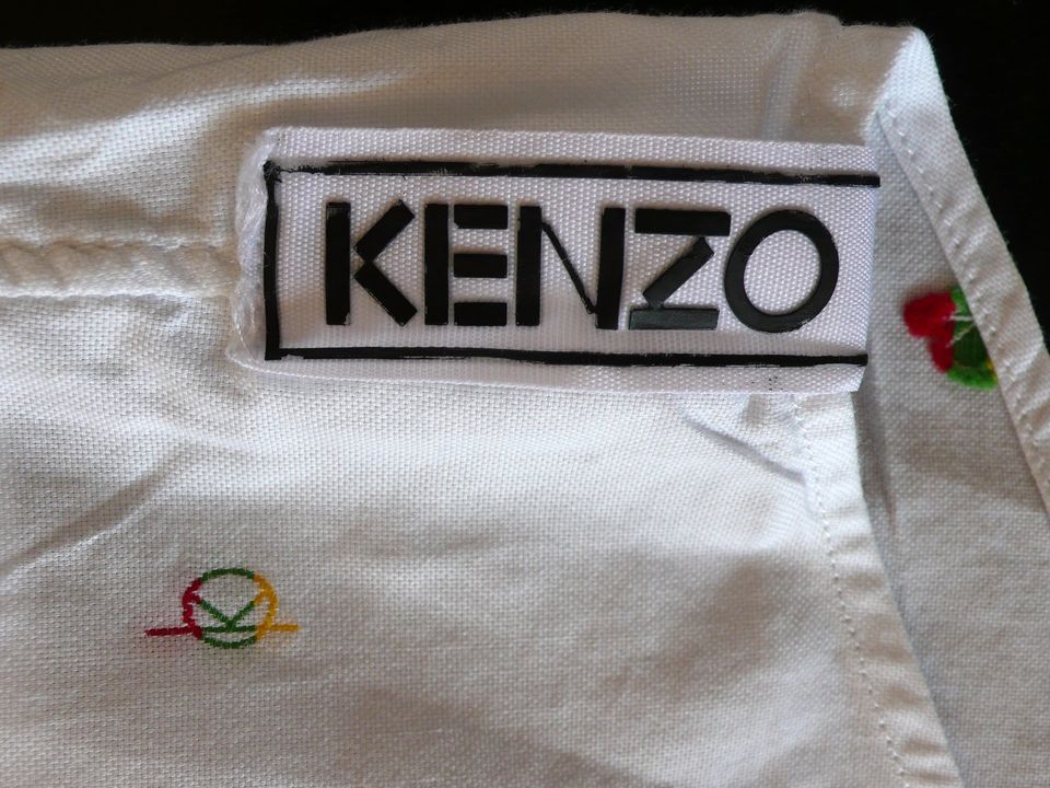 * Kenzo Paris 43 slim fit 100% Baumwolle, weiß in Lehre