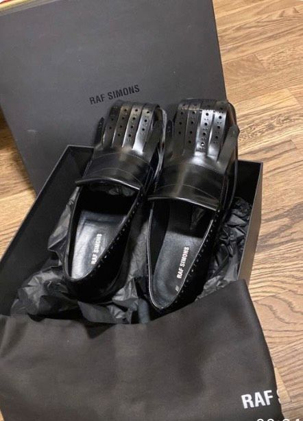 RAF Simons Herren echt Leder Schuhe Schwarz Gr.43 Neu in Essen