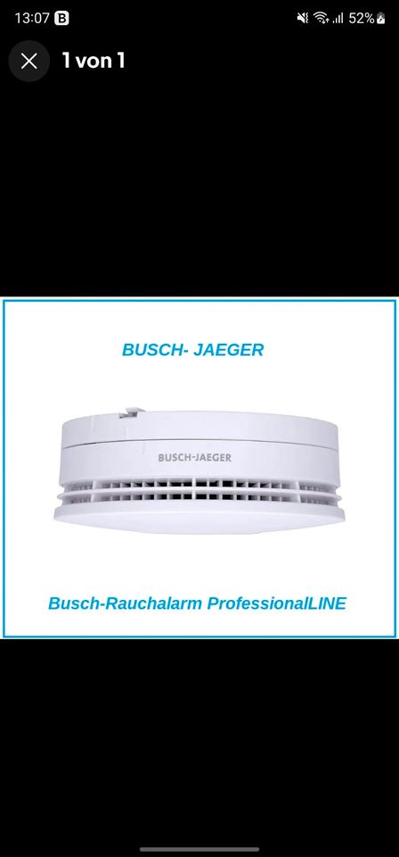 Rauchmelder Busch Jaeger NEU in Weiden (Oberpfalz)