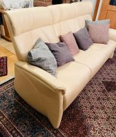 Sofa Dreisitzer Casada Leder beige Hessen - Flieden Vorschau