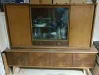 Buffet, Wohnzimmer-Schrank, DDR 50er Jahre, Unikat, Vintage, Holz Sachsen - Priestewitz Vorschau