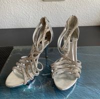 High heels Silber Strass Glitzer hohe Schuhe Damen 41  Pumps 10cm Hannover - Misburg-Anderten Vorschau