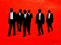 Pop Art-Kult Homage Reservoir Dogs k93137 90x120cm Ölbild handg. Berlin - Treptow Vorschau