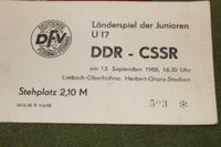 Sammlerkarte/Eintrittskarte - Fußballländerspiel der Junioren U17 Sachsen - Limbach-Oberfrohna Vorschau