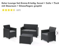 Keter Lounge Set Emma 8-teilig Sessel, Sofa, Tisch- NEU- Nordrhein-Westfalen - Alpen Vorschau
