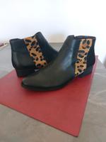 Tamaris Stiefeletten Ankle Boots schwarz/leo Gr. 42 Bonn - Duisdorf Vorschau