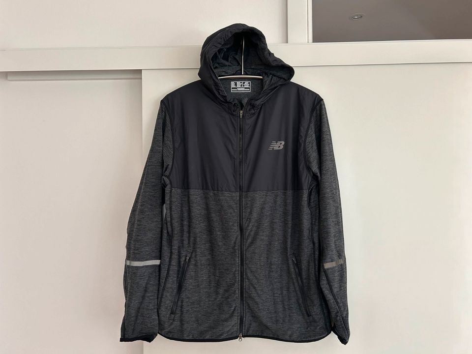 New Balance Laufjacke grau schwarz XL Reißverschluß Taschen neu in Köln