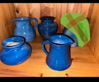 Keramik Vase Kanne blau aus dem Töpferhaus in Alt Duvenstedt Schleswig-Holstein - Rendsburg Vorschau