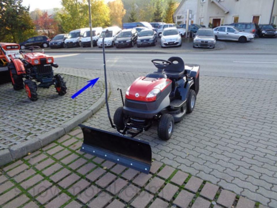 Federklappen Schneeschild 100cm + Schneeketten für Rasentraktoren in Schwarzenberg (Erzgebirge)