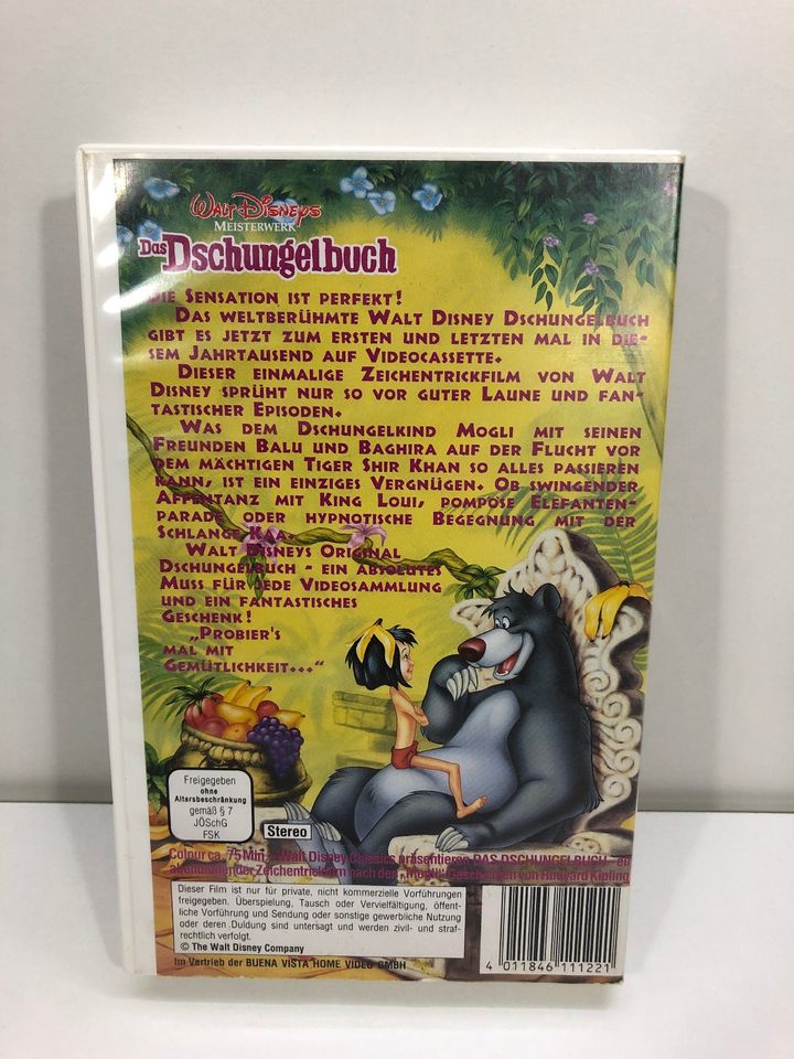 Walt Disneys Das Dschungelbuch VHS Videokassette Zeichentrick OVP in Dinslaken