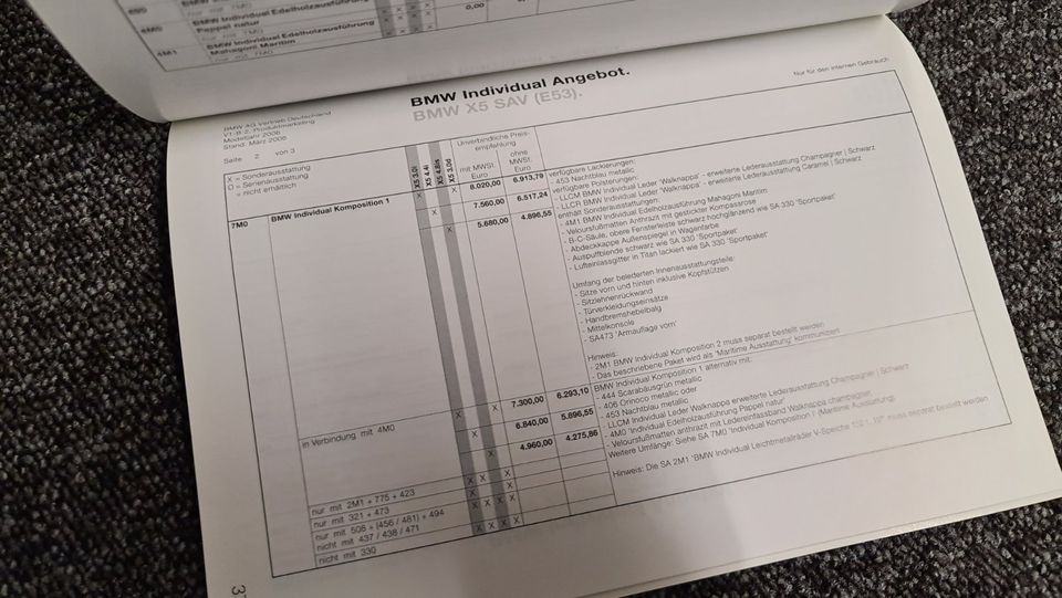 BMW X5 E53 - Handbuch für Verkäufer in Besigheim