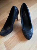 High Heels, Pumps, schwarz, Glitzer, Gr. 37 Sachsen - Zwickau Vorschau